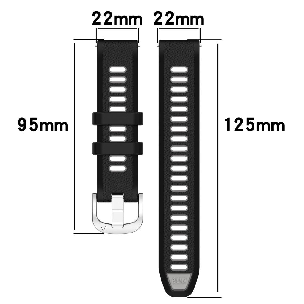 Mega Fint Silikone Universal Rem passer til Smartwatch - Blå#serie_10