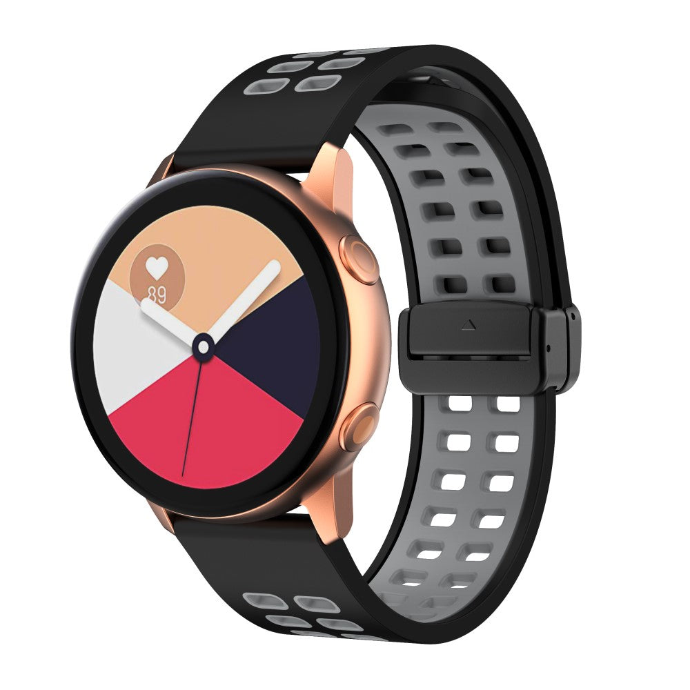 Alle Tiders Silikone Universal Rem passer til Smartwatch - Sort#serie_1