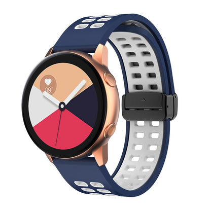 Alle Tiders Silikone Universal Rem passer til Smartwatch - Blå#serie_10