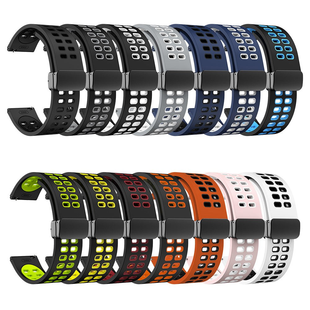 Alle Tiders Silikone Universal Rem passer til Smartwatch - Hvid#serie_5