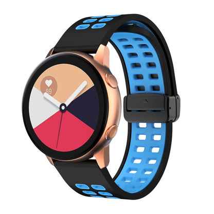 Alle Tiders Silikone Universal Rem passer til Smartwatch - Blå#serie_7