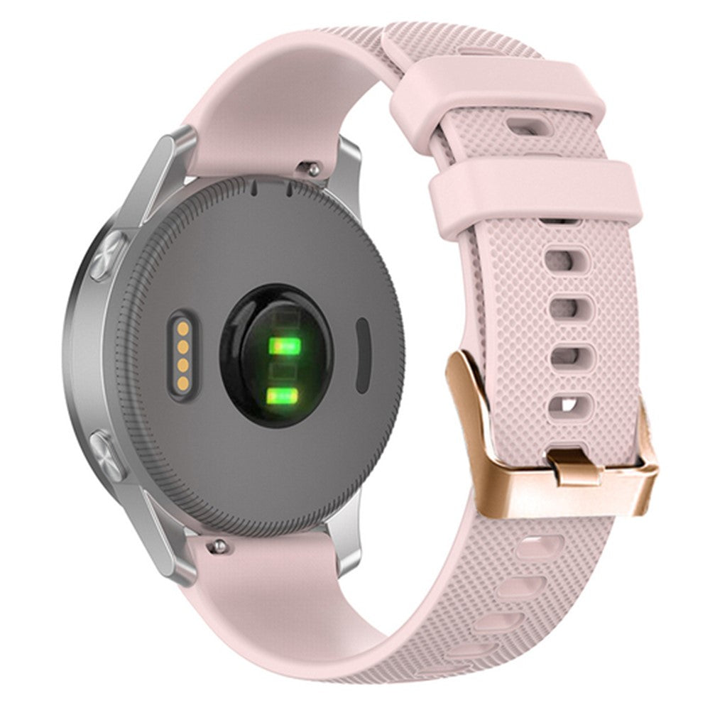 18mm Universal texture pattern silicone strap - Pink#serie_1