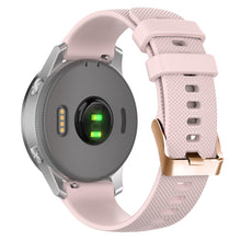 18mm Universal texture pattern silicone strap - Pink#serie_1