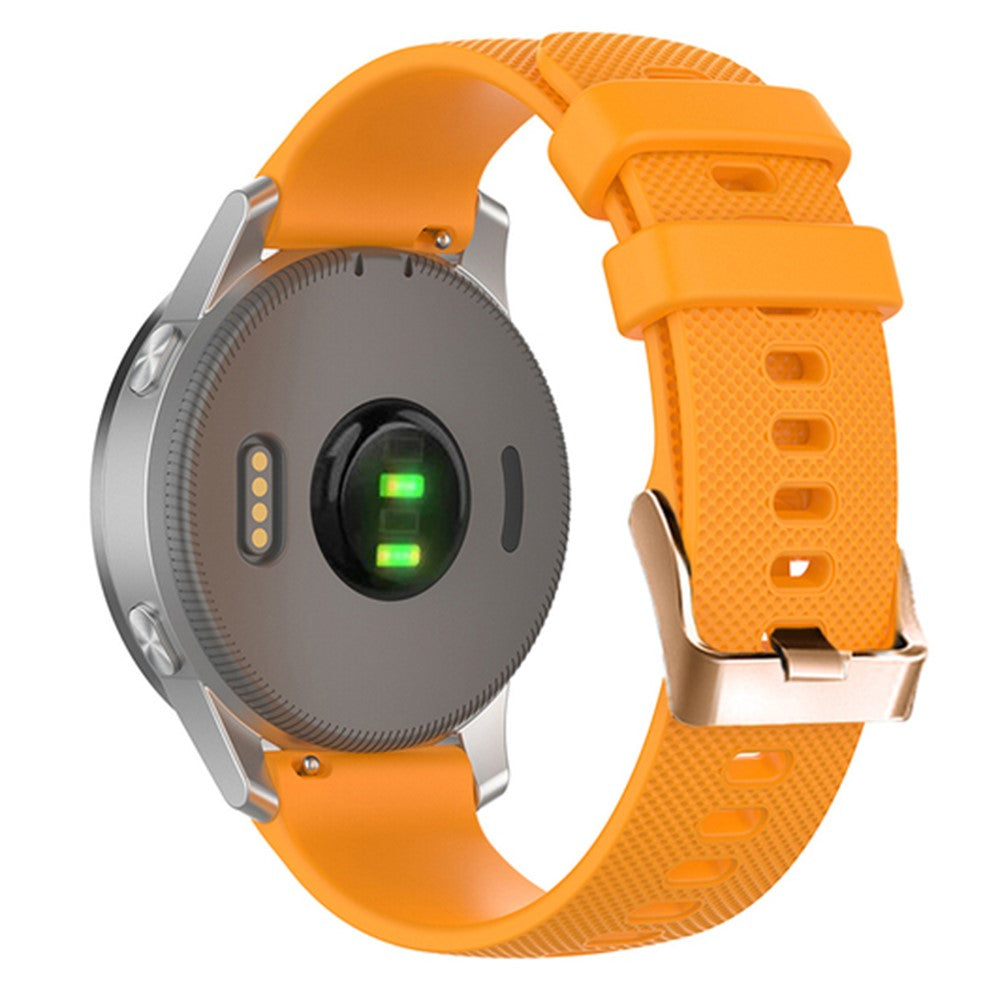 18mm Universal texture pattern silicone strap - Orange#serie_3