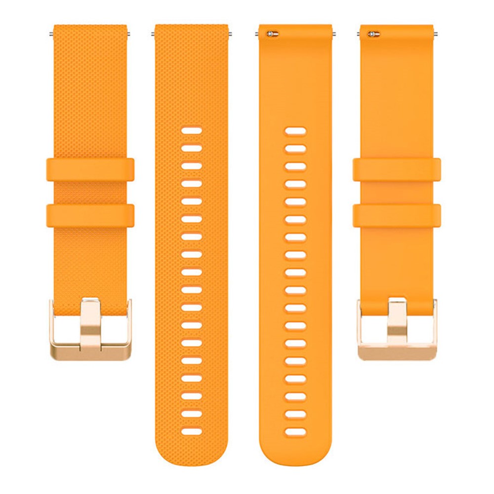 Rigtigt Slidstærk Silikone Universal Rem passer til Smartwatch - Orange#serie_3