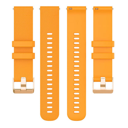 Rigtigt Slidstærk Silikone Universal Rem passer til Smartwatch - Orange#serie_3