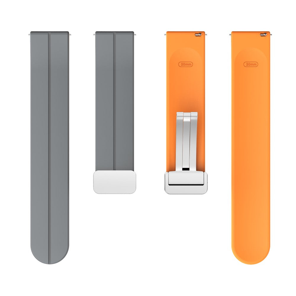Rigtigt Fint Silikone Universal Rem passer til Smartwatch - Orange#serie_6