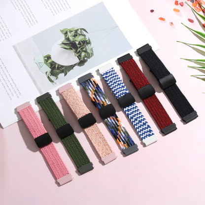 Super Pænt Nylon Universal Rem passer til Smartwatch - Sølv#serie_9