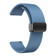 22mm Universal simple silicone strap with black buckle - Official Blue