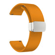 22mm Universal simple silicone strap with silver buckle
