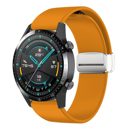 Elegant Ægte Læder Universal Rem passer til Smartwatch - Gul#serie_8