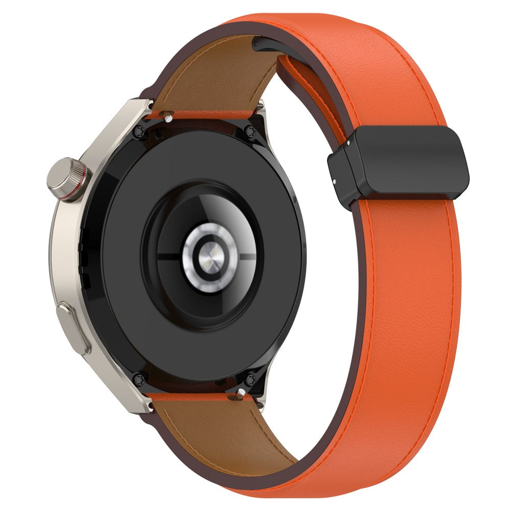 22mm Universal genuine leather strap - Orange#serie_2