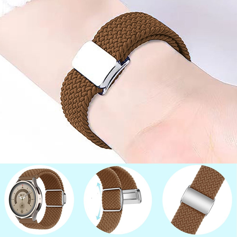 22mm Universal nylon strap with magnetic buckle - Yellowgreen#serie_6