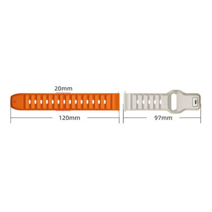 20mm Universal dot texture style strap - White#serie_2