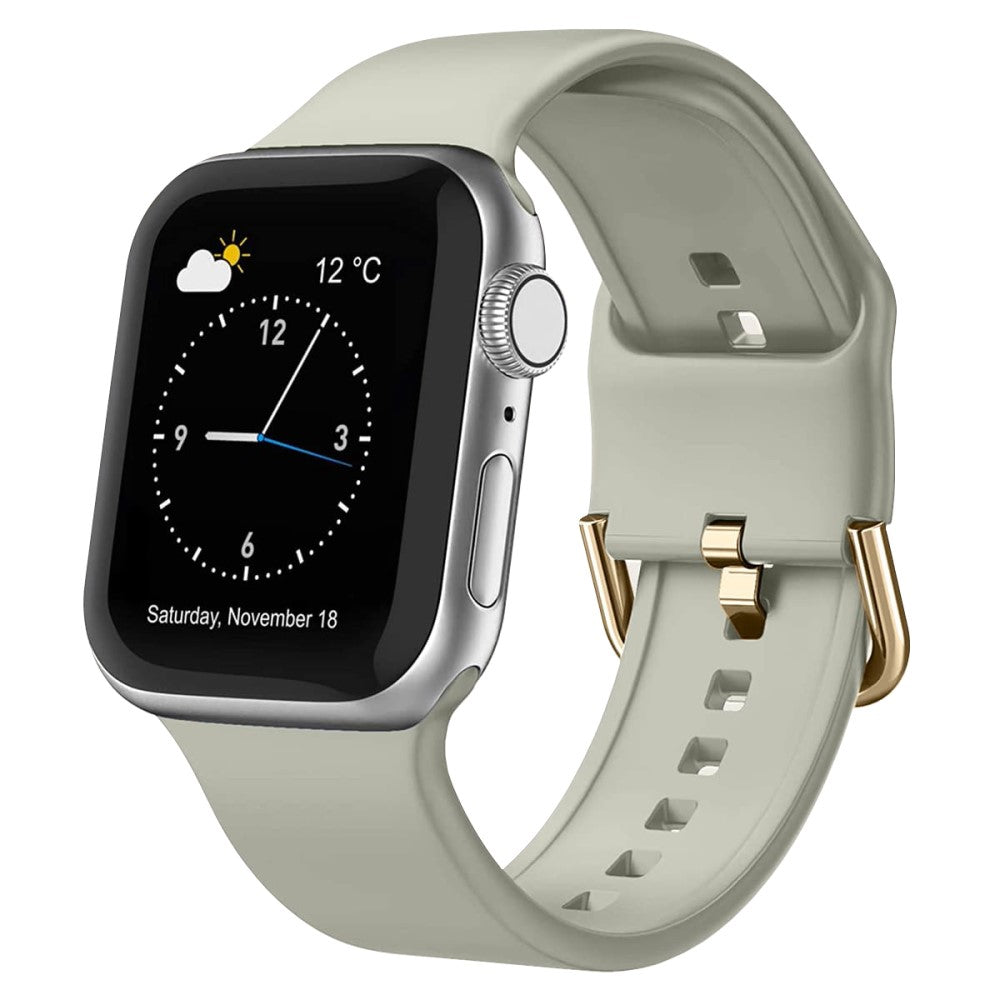 Vildt Rart Silikone Rem passer til Apple Watch Ultra - Sølv#serie_7