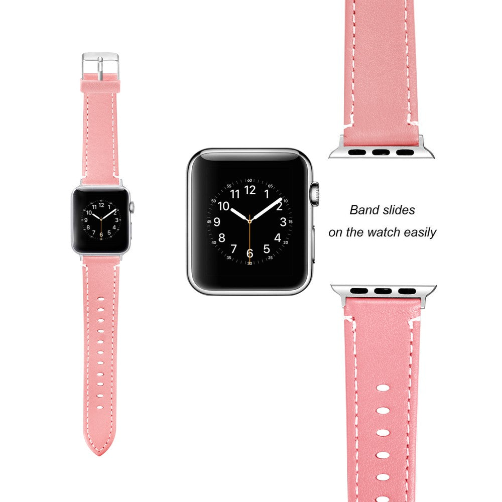 Ægte læder Cover passer til Apple Watch Ultra - Pink#serie_2