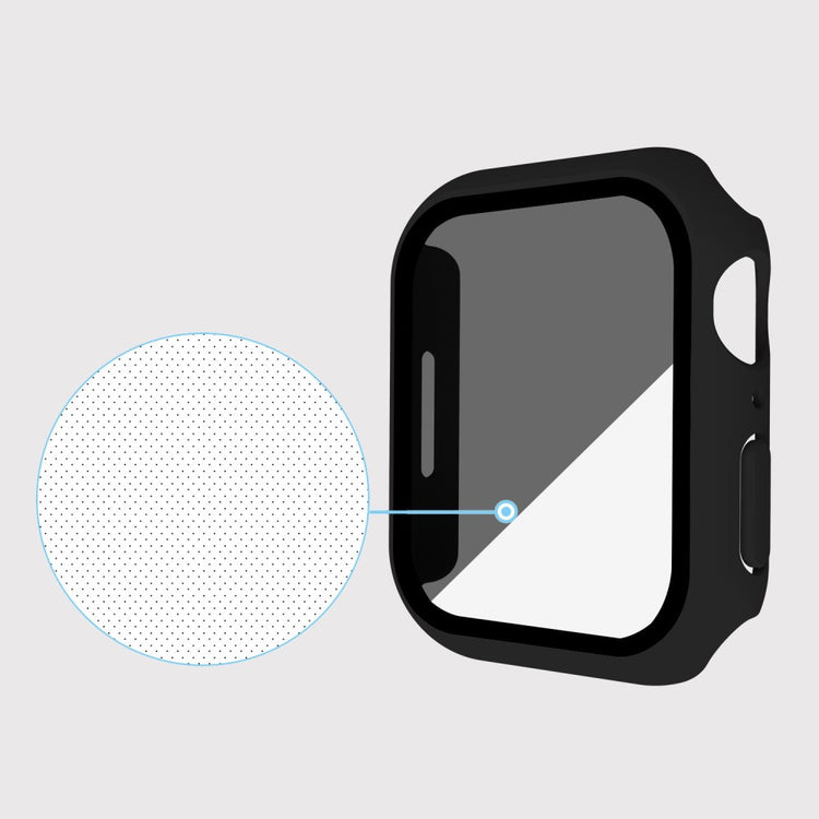 Meget Godt Cover med Skærmbeskytter i Plastik og Hærdet Glas passer til Apple Watch Ultra - Sort#serie_2