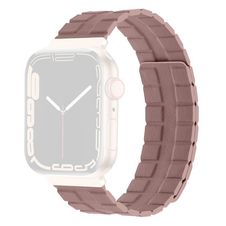 Mega Elegant Ægte Læder Universal Rem passer til Apple Smartwatch - Pink#serie_8