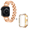 Apple Watch Series 8 (41mm) X-Shape rhinestone décor metal strap with cover