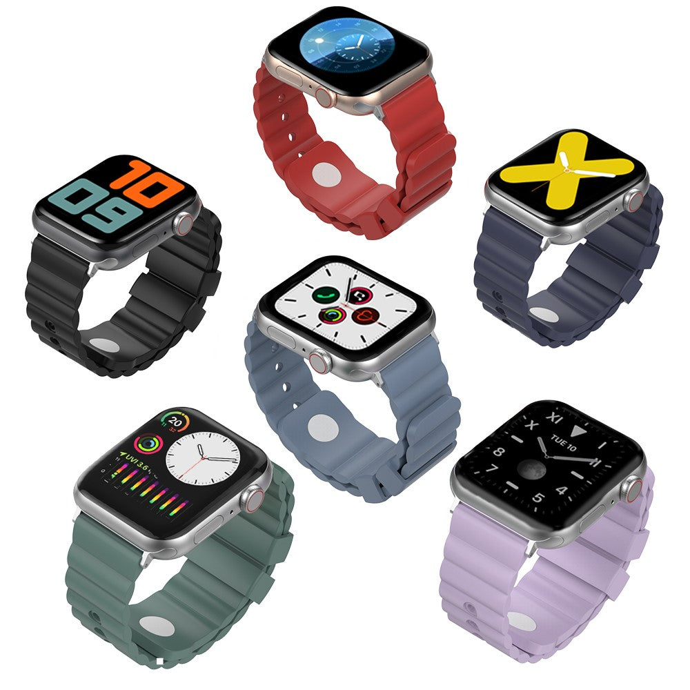 Mega Cool Silikone Universal Rem passer til Apple Smartwatch - Rød#serie_1