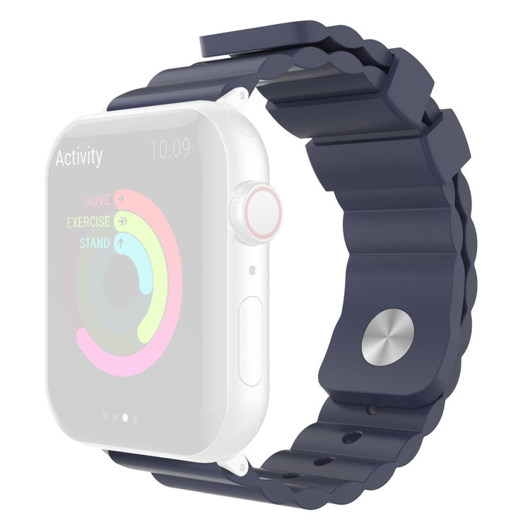 Mega Cool Silikone Universal Rem passer til Apple Smartwatch - Blå#serie_4