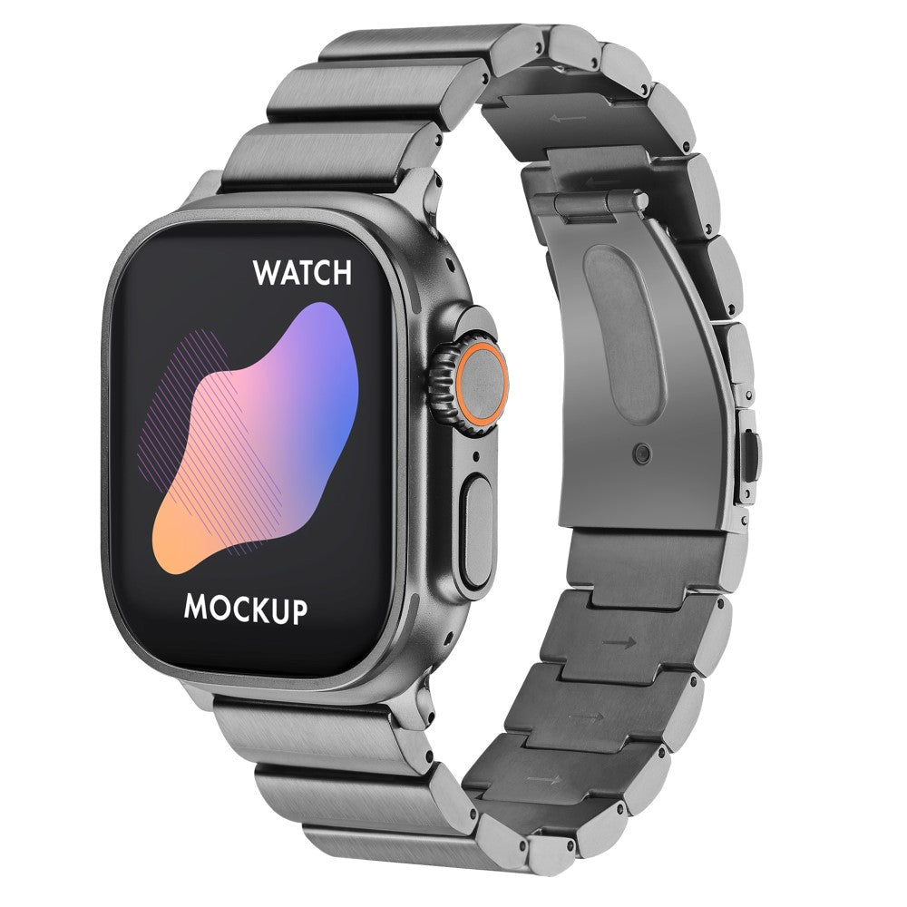 Super Sejt Metal Universal Rem passer til Apple Smartwatch - Sølv#serie_2