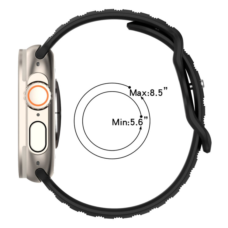 Elegant Metal Og Silikone Universal Rem passer til Apple Smartwatch - Sølv#serie_9