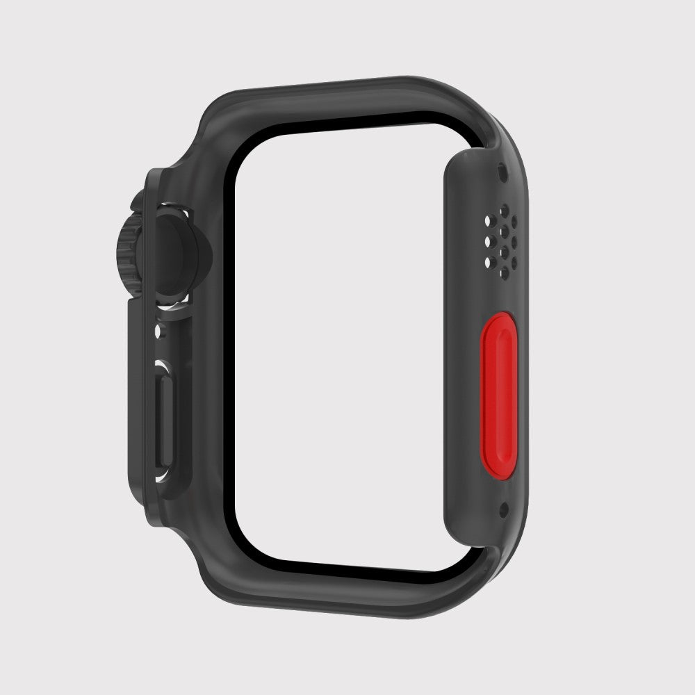 Godt Apple Watch Series 8 (45mm) / Apple Watch Series 7 45mm Cover med Skærmbeskytter i  - Sort#serie_1