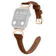Apple Smartwatch Bracelet Universel en cuir véritable et strass