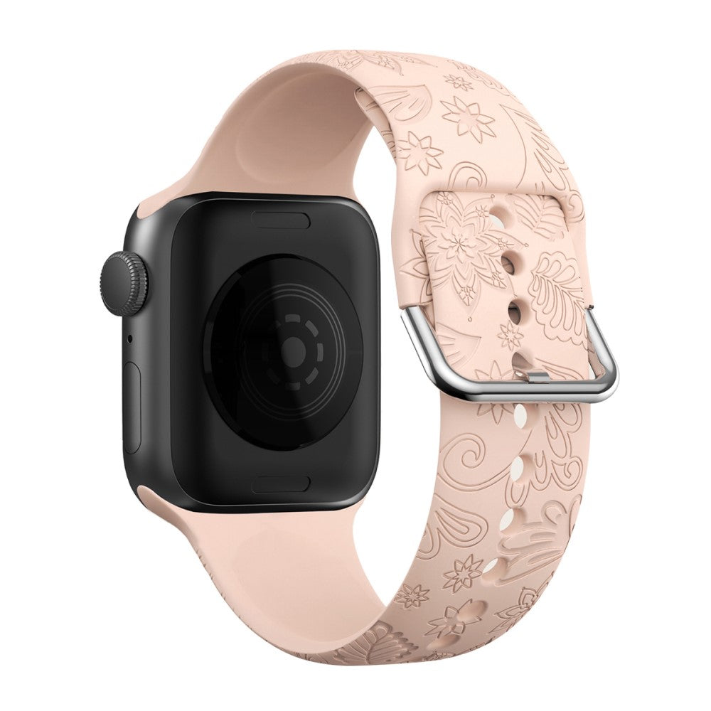 Helt Vildt Pænt Silikone Universal Rem passer til Apple Smartwatch - Pink#serie_1