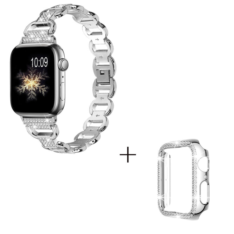 Metal Cover passer til Apple Watch Series 8 (45mm) / Apple Watch Series 7 45mm - Sølv#serie_4