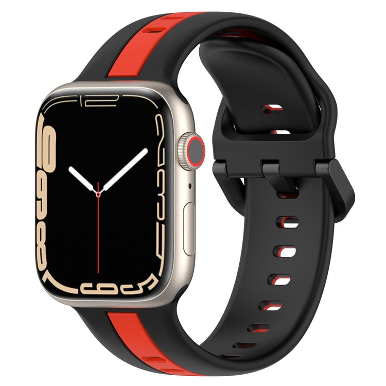 Vildt Elegant Silikone Universal Rem passer til Apple Smartwatch - Sort#serie_5