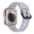 Apple Watch Series 8 (45mm) / Watch Ultra wave surface style silicone strap - Space Grey