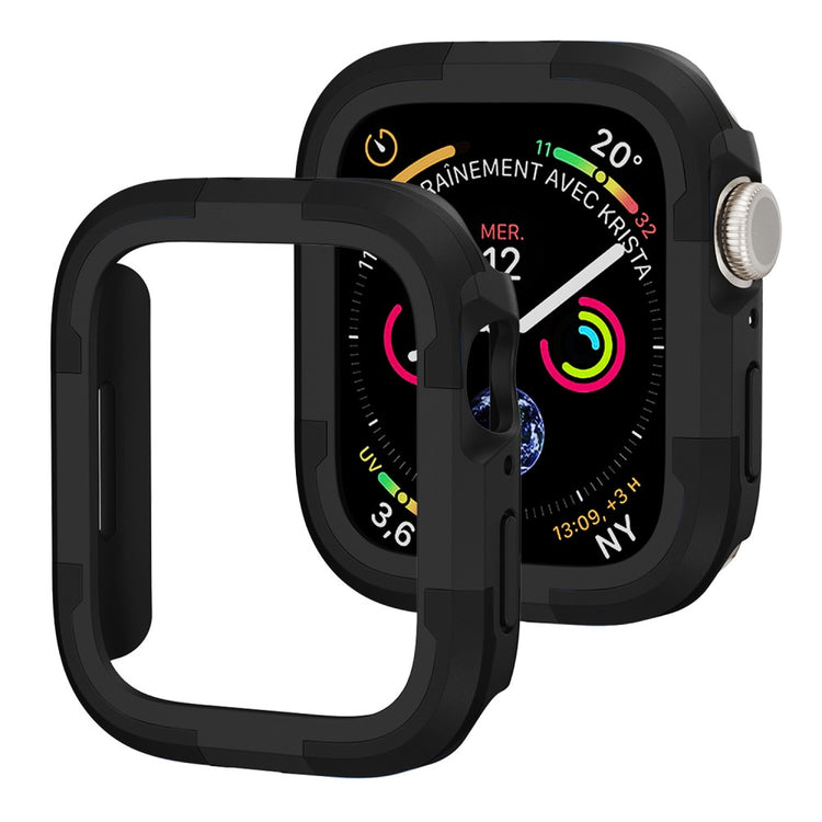 Beskyttende Silikone Universal Bumper passer til Apple Smartwatch - Sort#serie_1