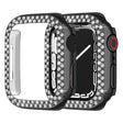 Coque en plastique et strass à la mode pour la smartwatch d'Apple.