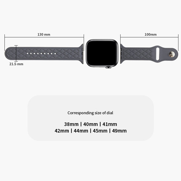 Mega Godt Silikone Universal Rem passer til Apple Smartwatch - Gul#serie_14
