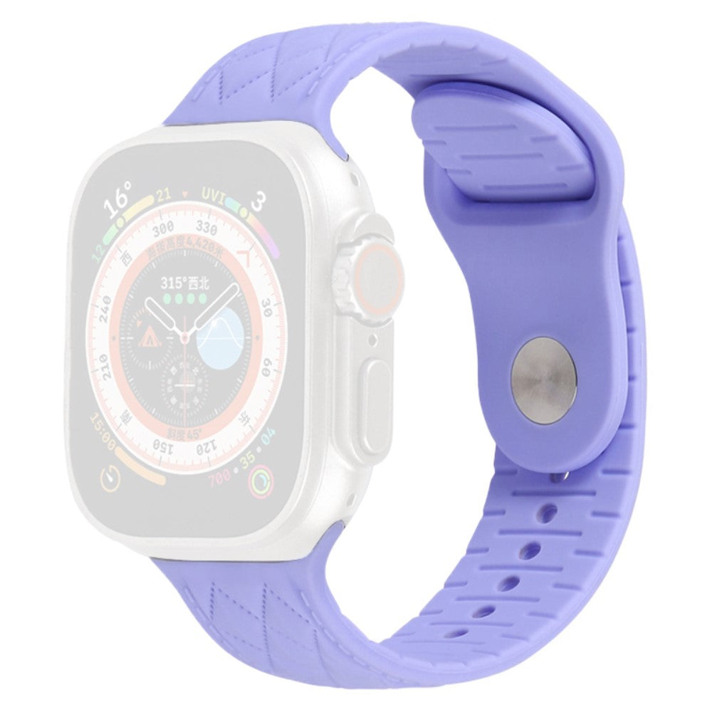 Mega Godt Silikone Universal Rem passer til Apple Smartwatch - Lilla#serie_8
