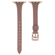 Apple Watch Series 9 45mm / Ultra 2 Genuine leather strap - Deep Pink