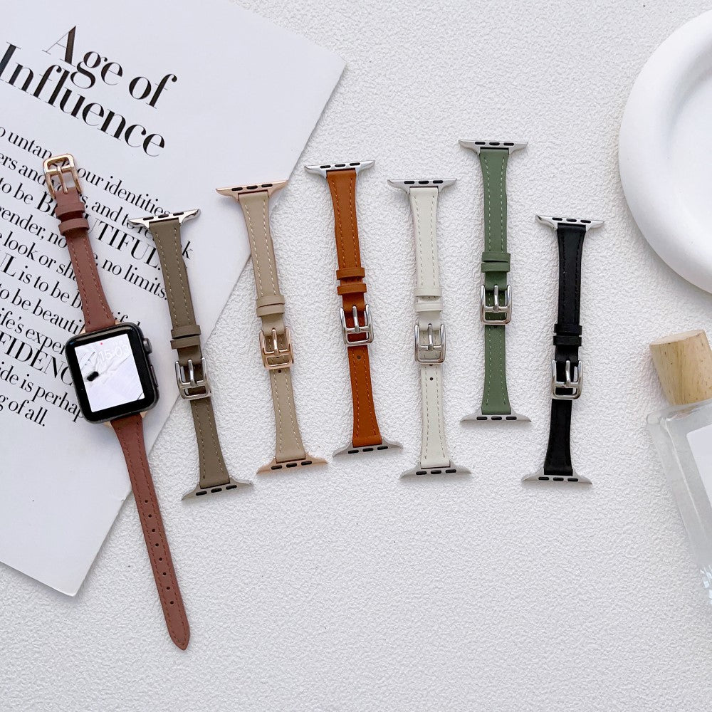Apple Watch Series 9 45mm / Ultra 2 Genuine leather strap - Brown#serie_3