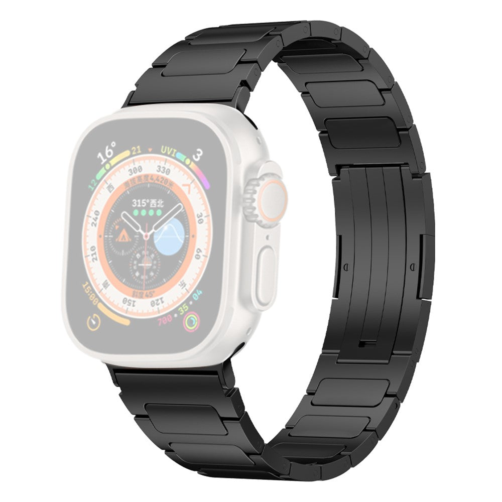 Godt Metal Universal Rem passer til Apple Smartwatch - Sort#serie_3