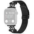 Apple Watch Series 9 45mm / Ultra 2 rhinestone décor stainless steel strap with connector