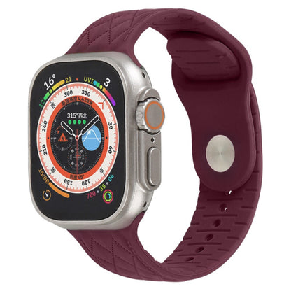 Fantastisk Silikone Universal Rem passer til Apple Smartwatch - Rød#serie_13