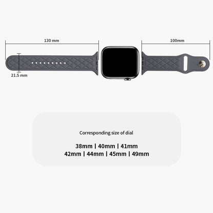 Apple Watch Series 9 41mm textured silicone strap - White#serie_3