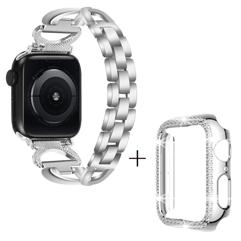 Metal Cover passer til Apple Watch Series 1-3 42mm - Sølv#serie_3