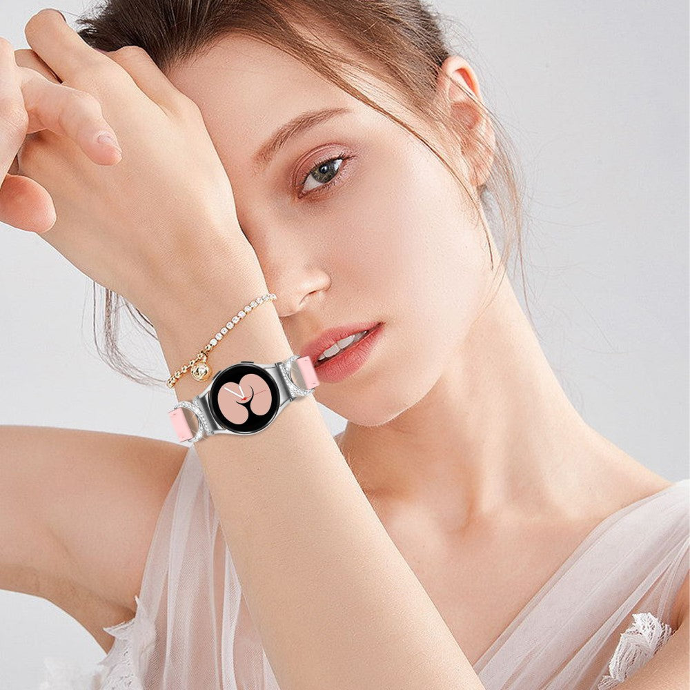 Vildt Rart Kunstlæder Universal Rem passer til Samsung Smartwatch - Pink#serie_2