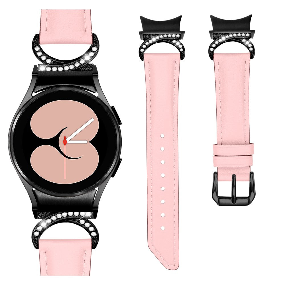 Rigtigt Nydelig Kunstlæder Universal Rem passer til Samsung Smartwatch - Pink#serie_2