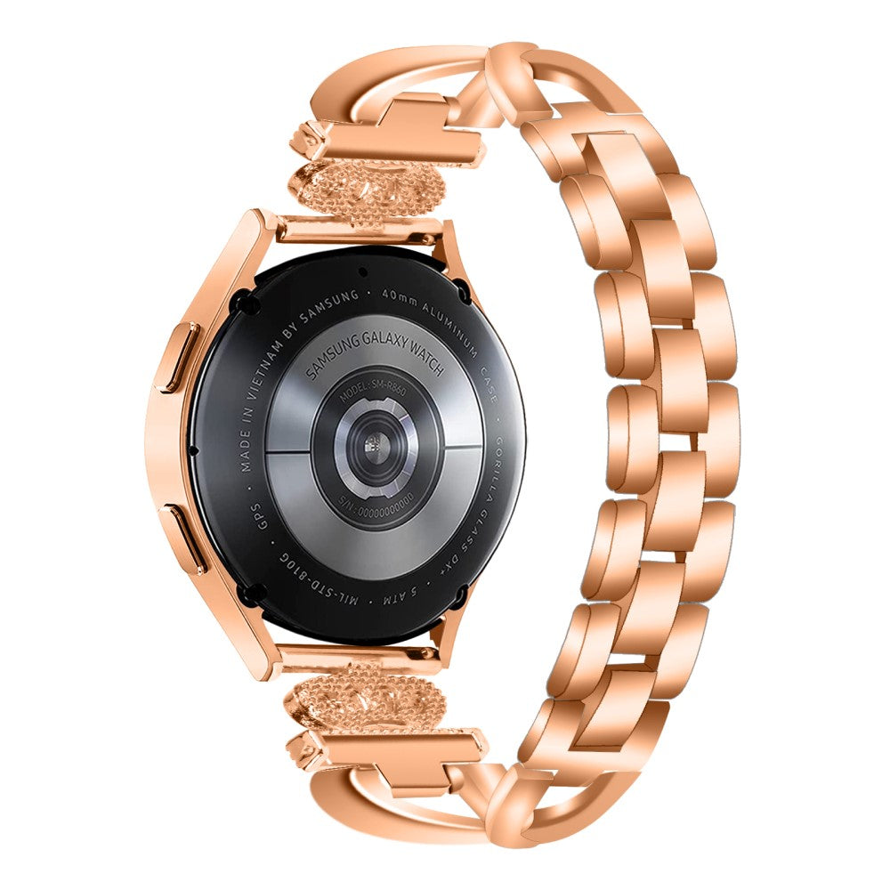 Godt Metal Og Rhinsten Universal Rem passer til Samsung Smartwatch - Pink#serie_2