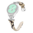 Genuine Cowhide leather strap with silver buckle for Samsung Galaxy Watch Active 3 / 2 / 1 - Snake Texture