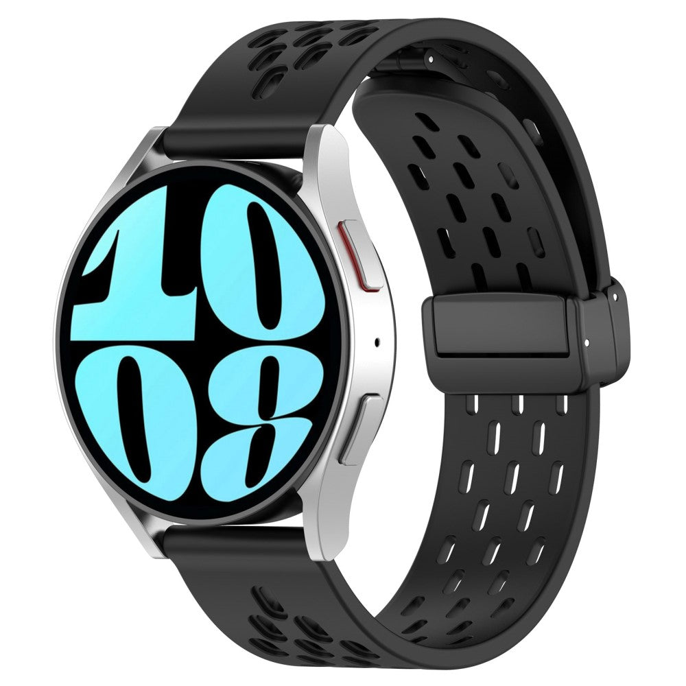 Vildt Smuk Metal Og Silikone Universal Rem passer til Smartwatch - Sort#serie_1