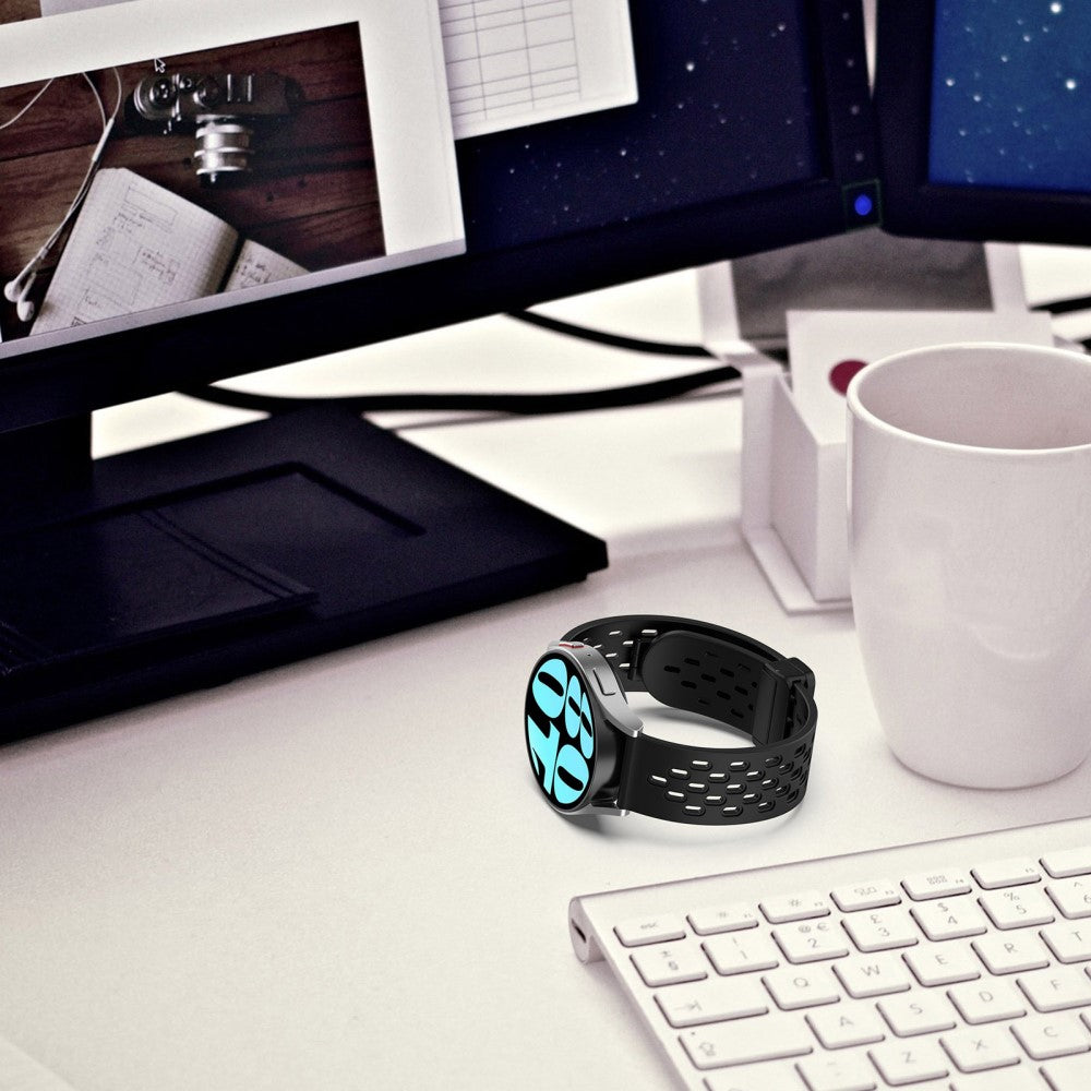 Vildt Smuk Metal Og Silikone Universal Rem passer til Smartwatch - Grøn#serie_12